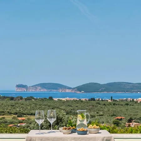 Alghero Carrabufas Con Piscina Vista Mare Per 10 Persone Villa