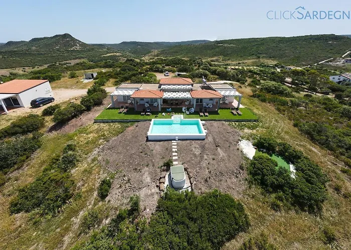 Villa Alghero Carrabufas Con Piscina Vista Mare Per 10 Persone Valverde