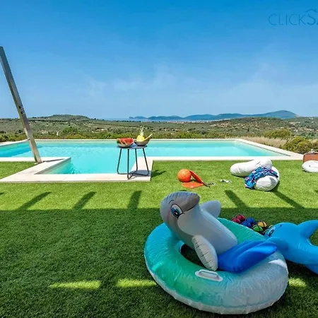 Alghero Carrabufas Con Piscina Vista Mare Per 10 Persone * Valverde (Sardinia)