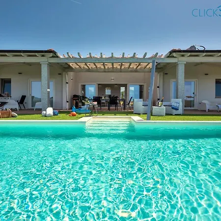 Villa Alghero Carrabufas Con Piscina Vista Mare Per 10 Persone