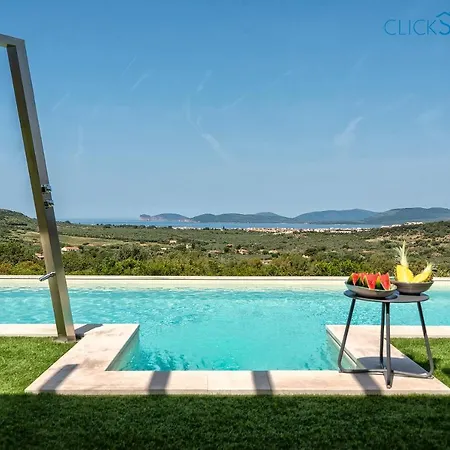 Alghero Carrabufas Con Piscina Vista Mare Per 10 Persone