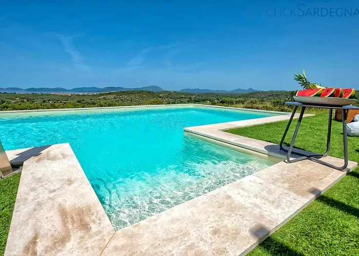 Alghero Carrabufas Con Piscina Vista Mare Per 10 Persone
