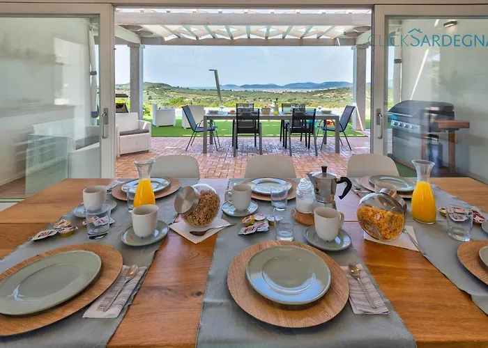 Вилла Alghero Carrabufas Con Piscina Vista Mare Per 10 Persone *