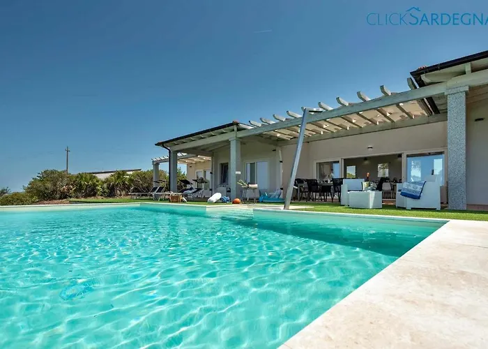 Alghero Carrabufas Con Piscina Vista Mare Per 10 Persone Villa *