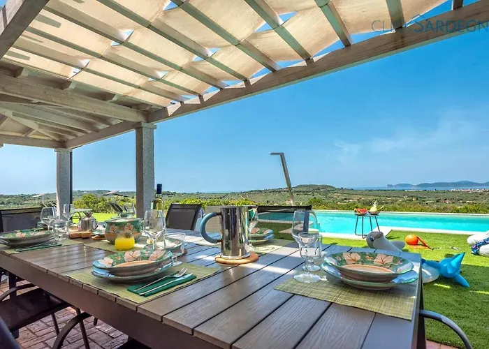 Alghero Carrabufas Con Piscina Vista Mare Per 10 Persone Villa Valverde