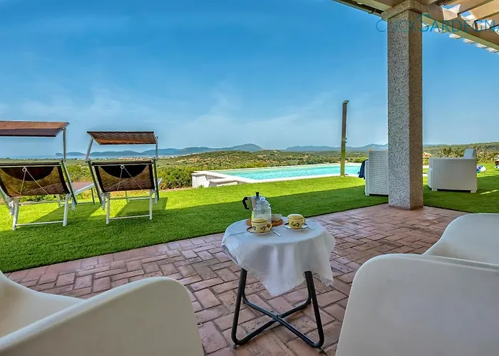 Alghero Carrabufas Con Piscina Vista Mare Per 10 Persone *